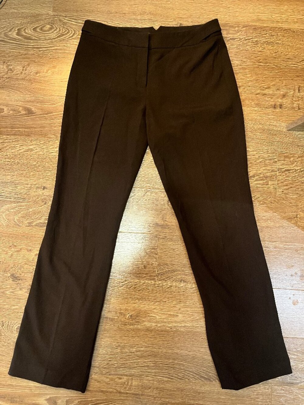 Straight Leg Chocolate Brown Trousers